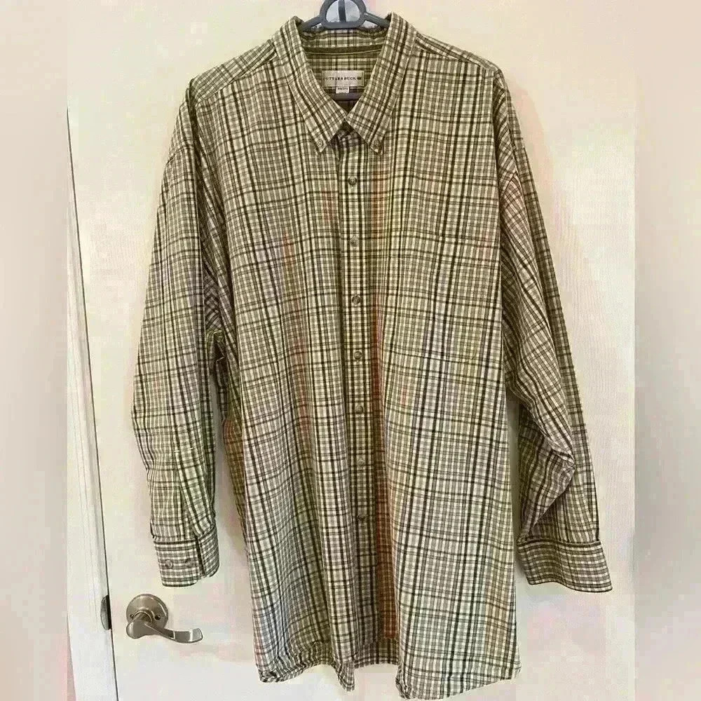 Cutter & Buck, long sleeve plaid shirt, size 3 XB - Picture 2 of 5